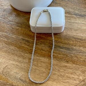 Silpada popcorn chain silver necklace